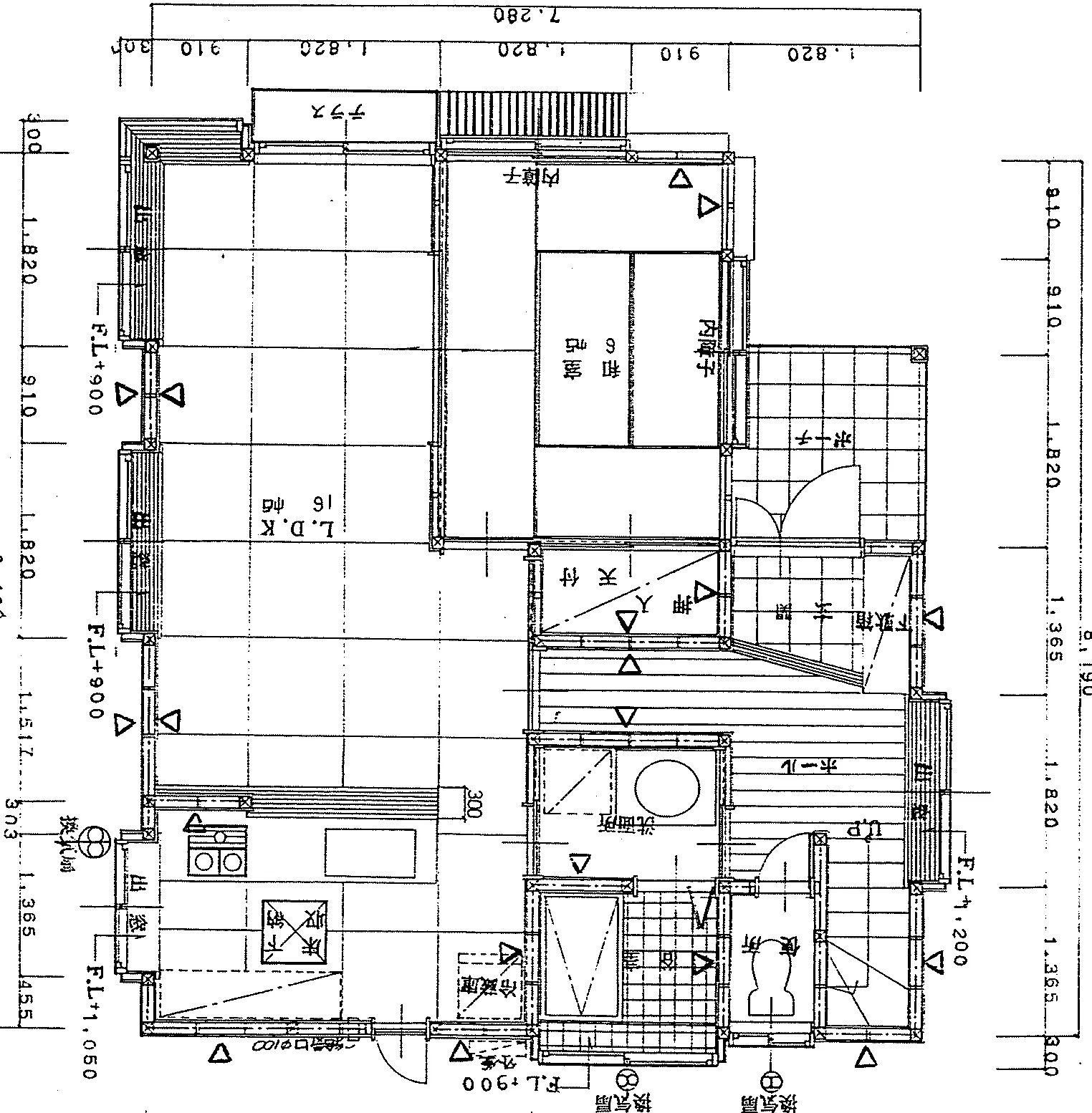 29.11坪 4LDK (西玄関) 1F 平面図原本