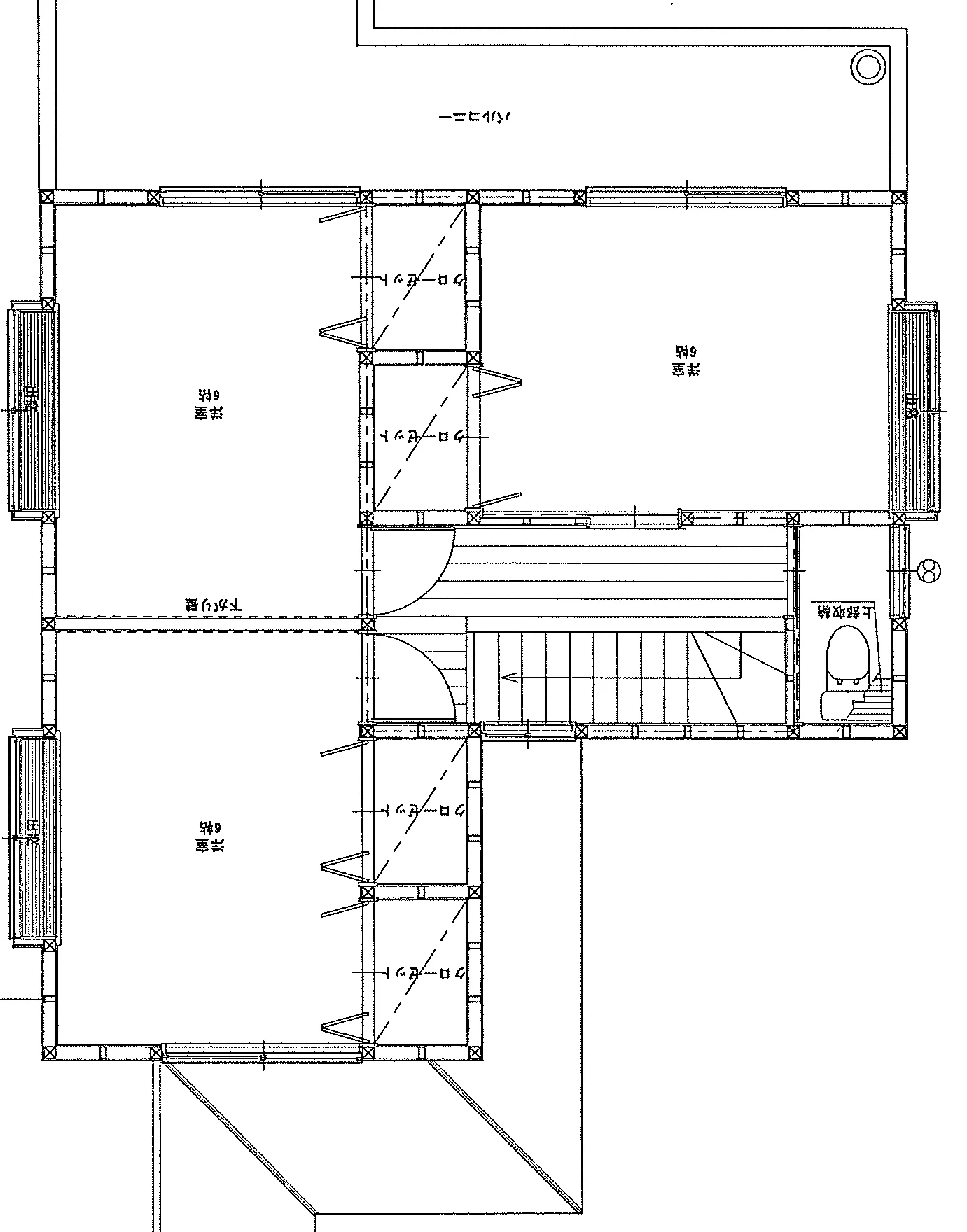 30.21坪 3LDK (東玄関) 2F 平面図原本