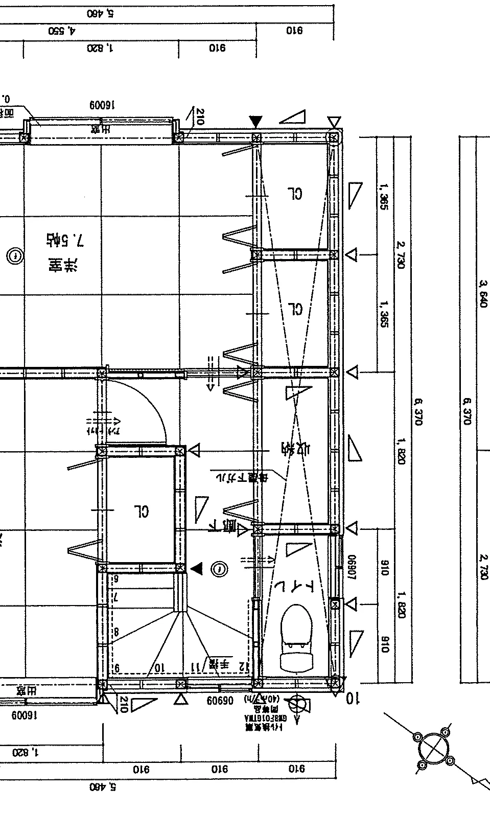 24.92坪 3LDK (西玄関) 2F 平面図原本